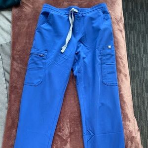 Small tall yola scrubs pants blue